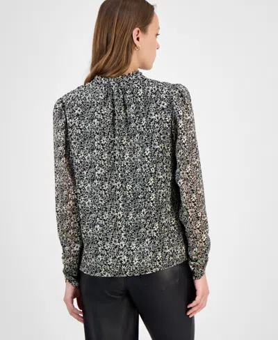 Hugo Boss Women's Floral-print Blouse In Animal Print