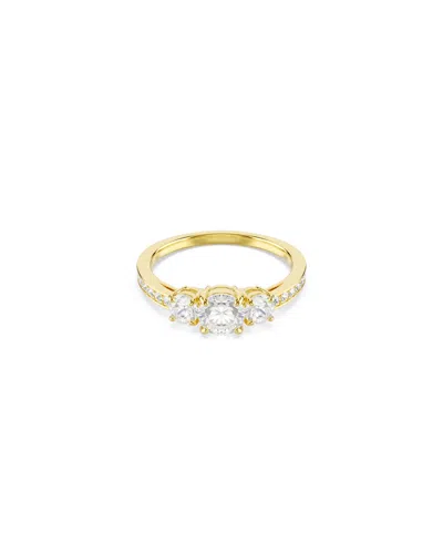 Swarovski Stilla Attract Gold-tone Plated Ring In Gold