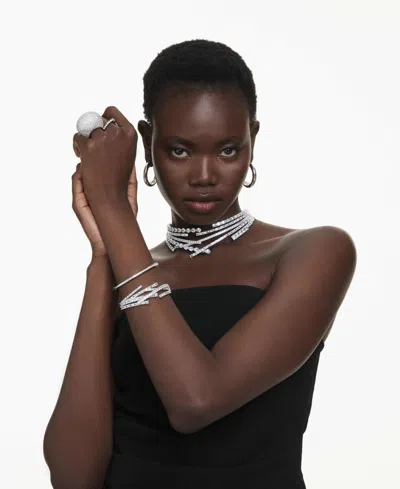 Swarovski Sublima Open Ring In Metallic