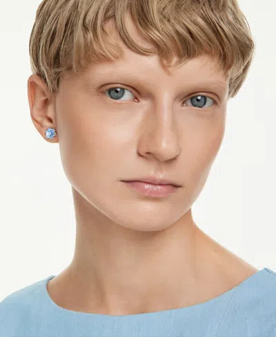 Swarovski Magic Stud Earrings In Blue