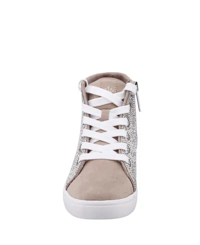 Nina Little And Big Girls Kula Crystal High Top Sneakers In Gray