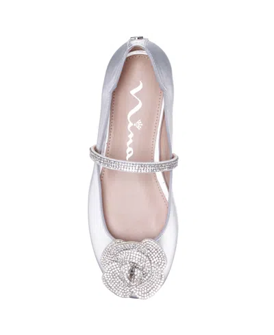Nina Girls' Izzy Ballet Flats - Little Kid, Big Kid In Silver