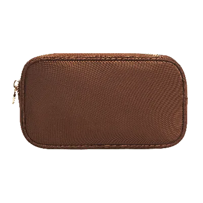 Stoney Clover Lane Classic Small Nylon Pouch In Brown