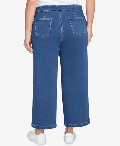 Ruby Rd. Plus Size Patch Pocket Lined Jeans In Blue
