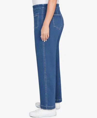 Ruby Rd. Plus Size Patch Pocket Lined Jeans In Blue