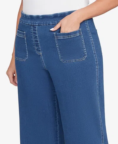 Ruby Rd. Plus Size Patch Pocket Lined Jeans In Blue