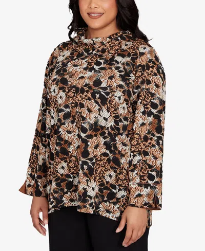 Ruby Rd. Plus Size Vintage Paisley Embellished Top In Multi