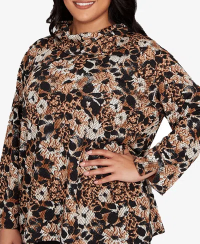 Ruby Rd. Plus Size Vintage Paisley Embellished Top In Multi