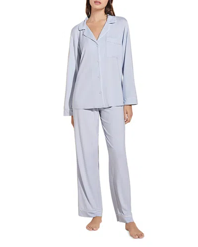 Eberjey Gisele Tencel Modal Long Pj Set In Blue