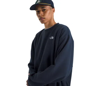 The North Face Men's Evolution Simple Dome Oversized Crew Sweatshirt In Blue