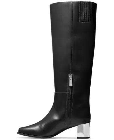 Michael Kors Michael  Matilda Regular Wide Calf Tall Boots In Black