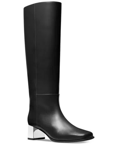 Michael Kors Michael  Matilda Regular Wide Calf Tall Boots In Black