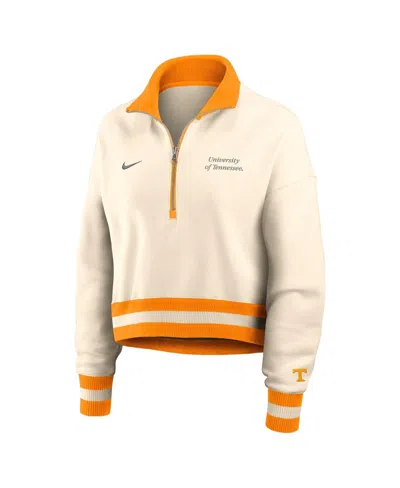 Nike Tennessee Legacy  Women's College Cropped 1/4-zip Crew In White