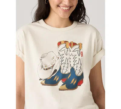 Levi's Graphic Tabor Tee In White