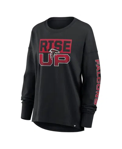 Fanatics Women's Black Atlanta Falcons Hometown Legacy Long Sleeve T-shirt In Black