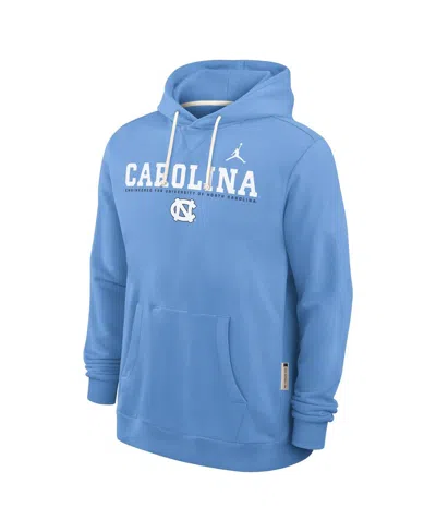 Jordan Men's Light Blue North Carolina Tar Heels 2025 Sideline Standard Issue Dri-fit Hoodie In Blue