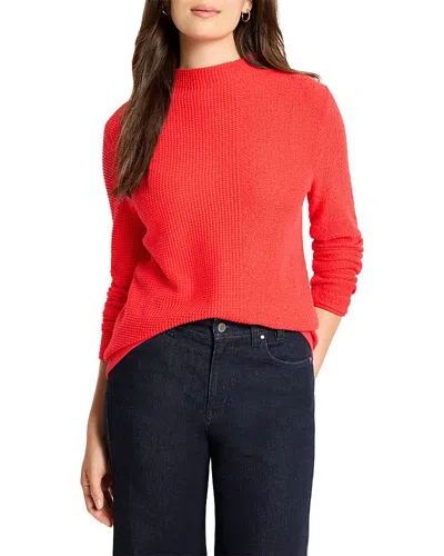 Nic + Zoe Nic+zoe Pixel Knit Sweater In Red