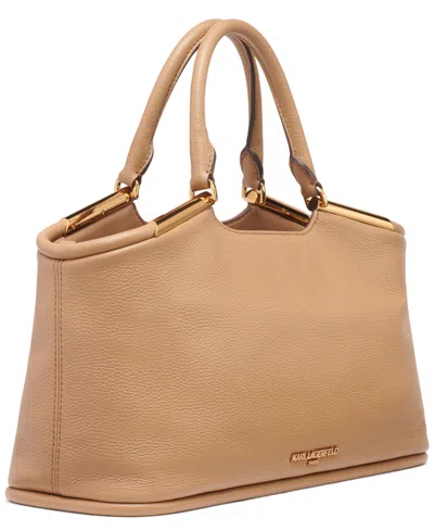 Karl Lagerfeld Valerie Satchel Bag In Brown