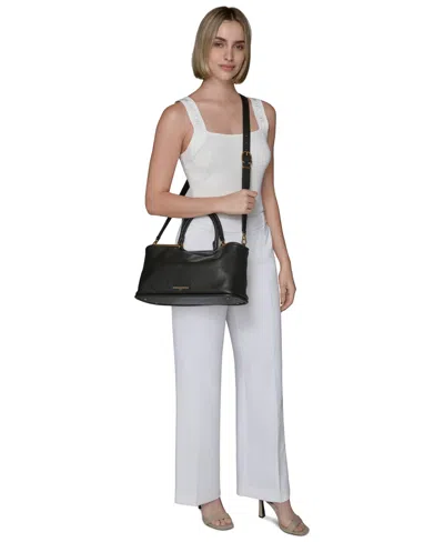 Karl Lagerfeld Valerie Satchel Bag In Gray