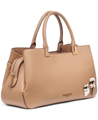 Karl Lagerfeld Meribel Satchel Bag In Brown