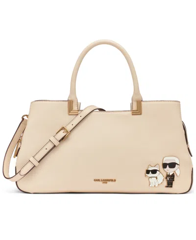 Karl Lagerfeld Meribel Satchel Bag In Brown