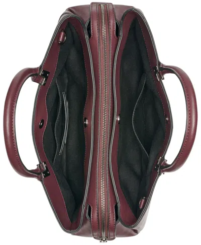 Karl Lagerfeld Meribel Satchel Bag In Burgundy