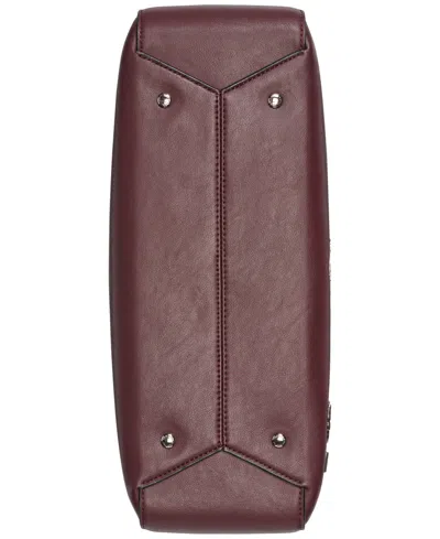 Karl Lagerfeld Meribel Satchel Bag In Burgundy