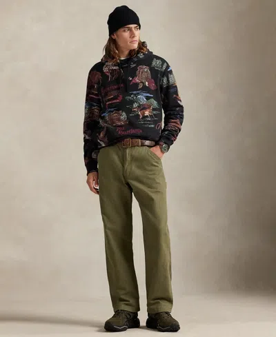 Polo Ralph Lauren Straight-leg Cotton-canvas Trousers In Green