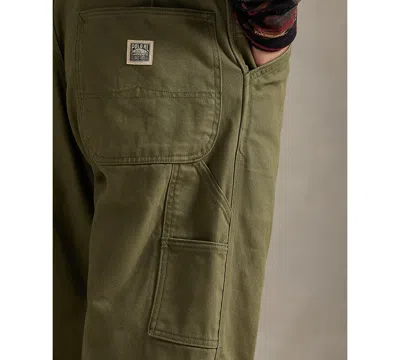 Polo Ralph Lauren Straight-leg Cotton-canvas Trousers In Green