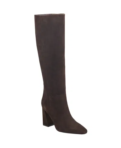 Marc Fisher Ltd Women's Yarli Leather Boot In Brown