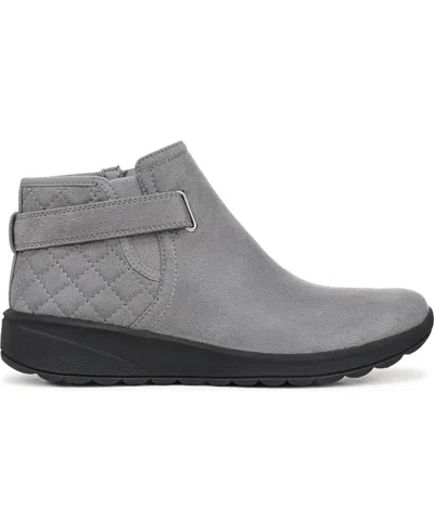 Lifestride Women's Gaze Washable Zipper Short Booties In Gray