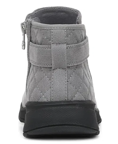 Lifestride Women's Gaze Washable Zipper Short Booties In Gray