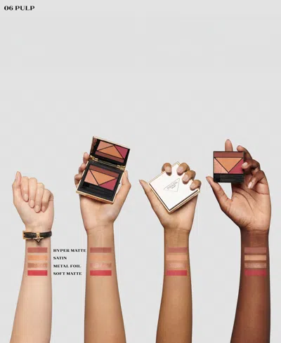 Prada Beauty Dimensions Multi-effect Refillable Eyeshadow Palette 06 Pulp 0.21 oz In Multi