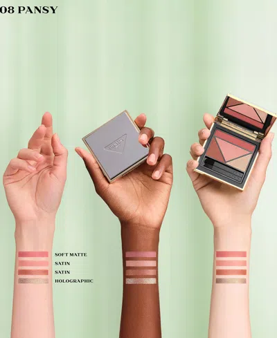 Prada Beauty Dimensions Durable Multi-effect Eyeshadow Palette In Purple