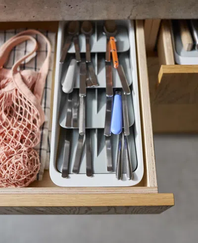 Joseph Joseph Drawerstore Large Tiered Cutlery Organizer In White