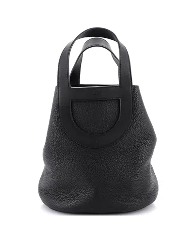 Pre-owned Pre-owned Hermes  Hermes 23 In-the-loop Bag Clemence With Swift In Black