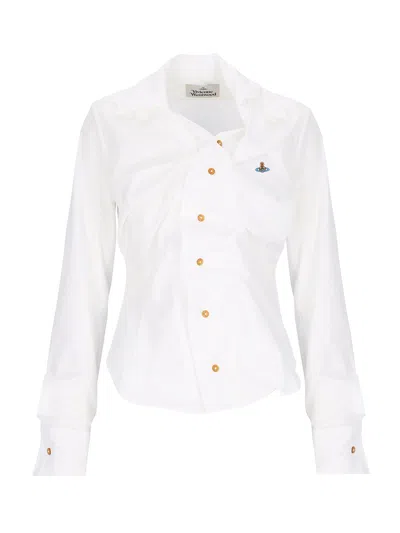 Vivienne Westwood "drunken" Shirt In White