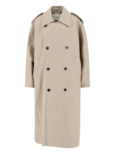 Dunst Cotton Blend Trench Coat In Neutral