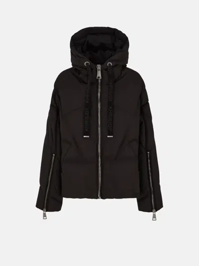 Khrisjoy Women Black Polyester Blend Milano Down Jacket In Brown