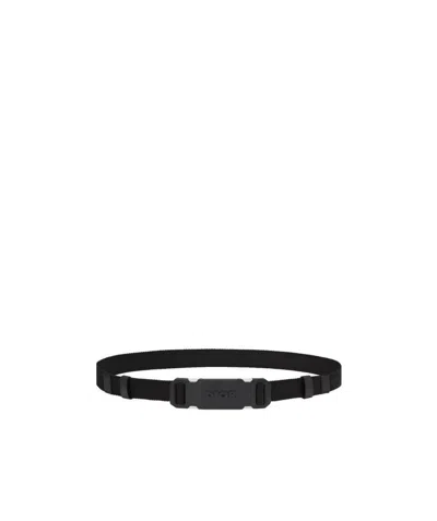Dior Logo Jacquard Belt In Black