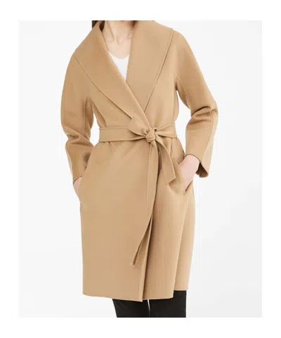 Max Mara Long-sleeved Coat In Neutral