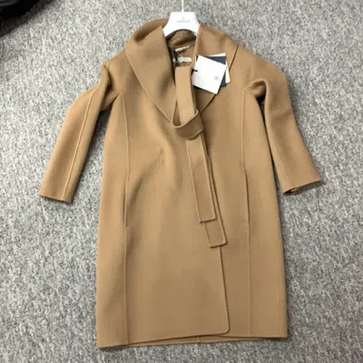 Max Mara Long-sleeved Coat In Neutral
