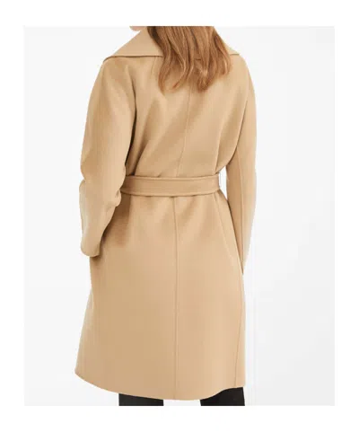 Max Mara Long-sleeved Coat In Neutral
