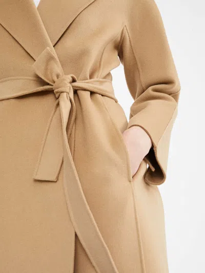 Max Mara Long-sleeved Coat In Neutral