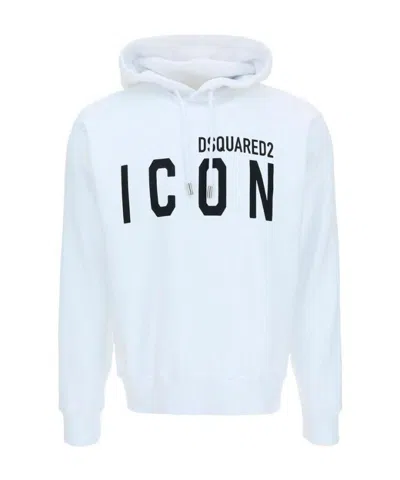 Dsquared2 Icon Hooded Drawstring Sweatshirt In Multi
