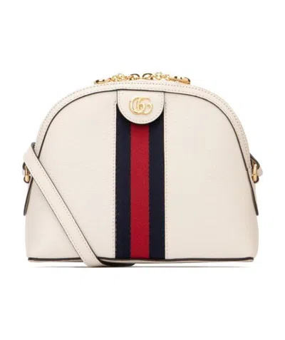 Gucci Ophidia Small Shoulder Bag In White