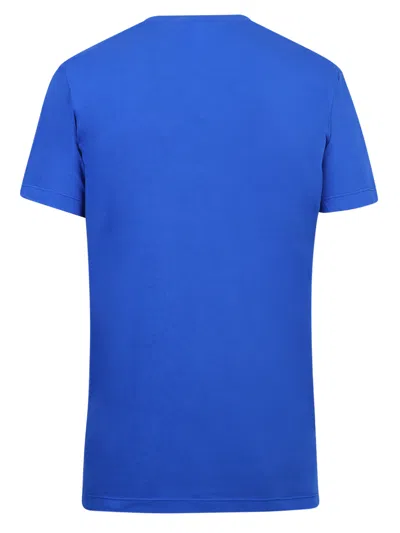 Dsquared2 Logo Printed Crewneck T-shirt In Blue