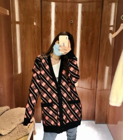 Burberry Icon Stripe Knitted Cardigan In Multi