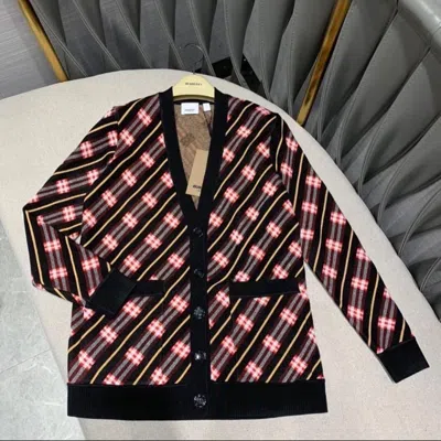 Burberry Icon Stripe Knitted Cardigan In Multi