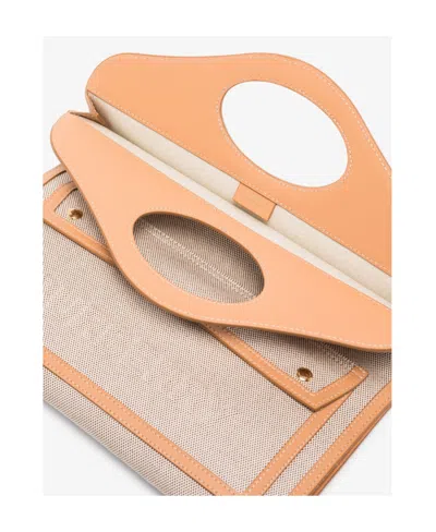 Burberry Small Pocket Clutch Bag In Brown